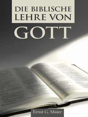 cover image of Die biblische Lehre von Gott